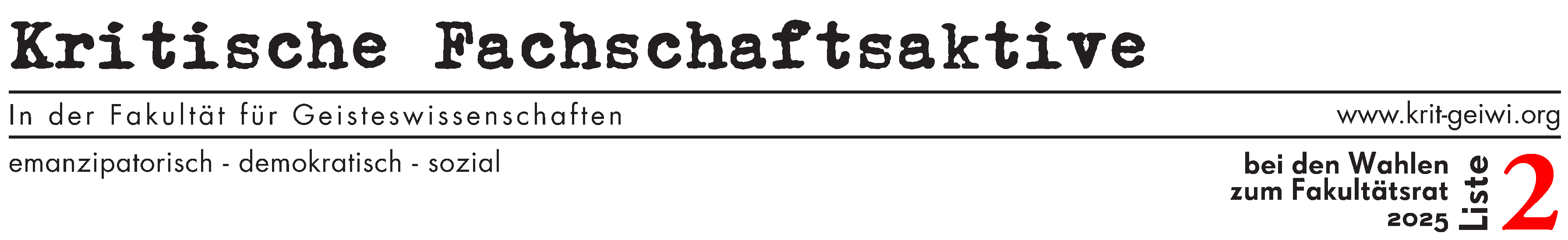 Kritische Fachschaftsaktive